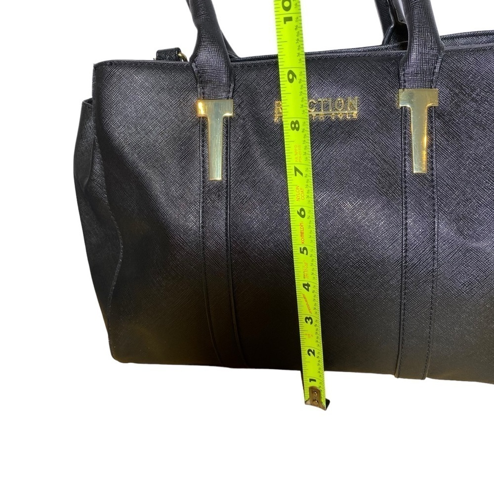 Reaction by Kenneth Cole Top Handle Black Satchel - Picture 15 of 16